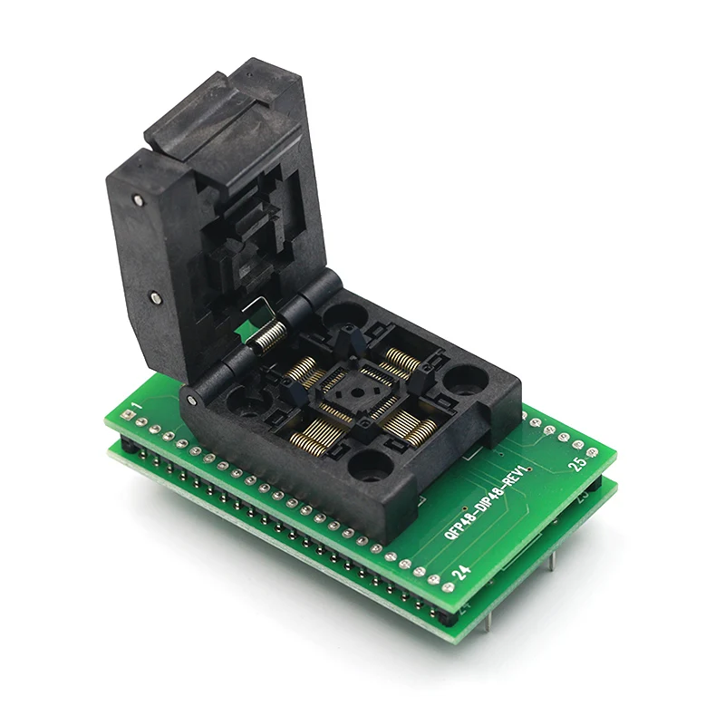 Тестовое гнездо QFP48 к DIP48 IC 0 5 мм Picth /LQFP48 адаптеру программирования DIP48/TQFP48 dip48. |