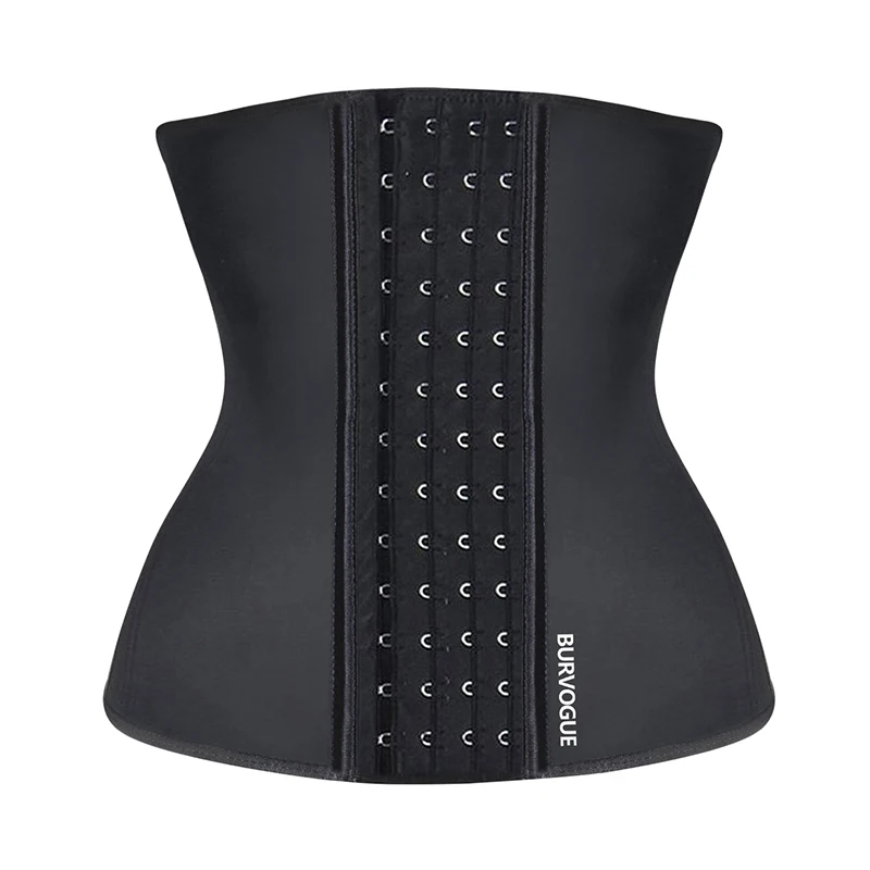 

Burvogue Women Corset Waist Trainer Latex Corset Waist Control Corset and Bustier Steel Bone Underbust Slimming Shaper Corselet