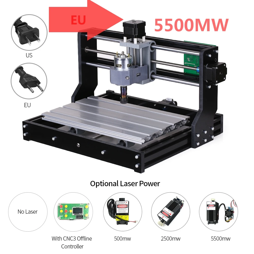 Фрезерный станок с ЧПУ CNC3018 PRO набор для гравировки по дереву ПВХ | Инструменты