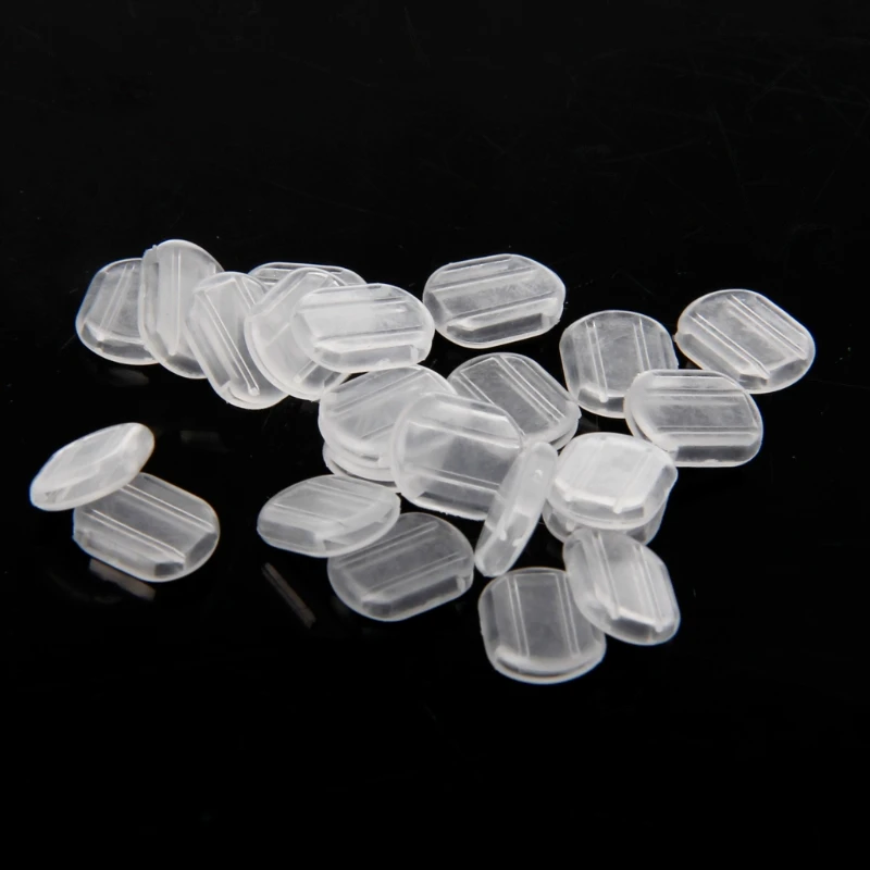 50 шт Прозрачные комфортные подушечки для сережек силиконовая анти Подушечка Для