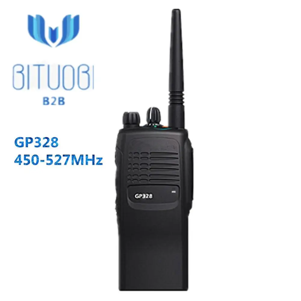 Отремонтированный GP328 батарея взрыв VHF UHF Betriebsfunk аналоговое радио 136-174 МГц 450-527 МГц рация с 16 каналов - Цвет: 450-527MHz