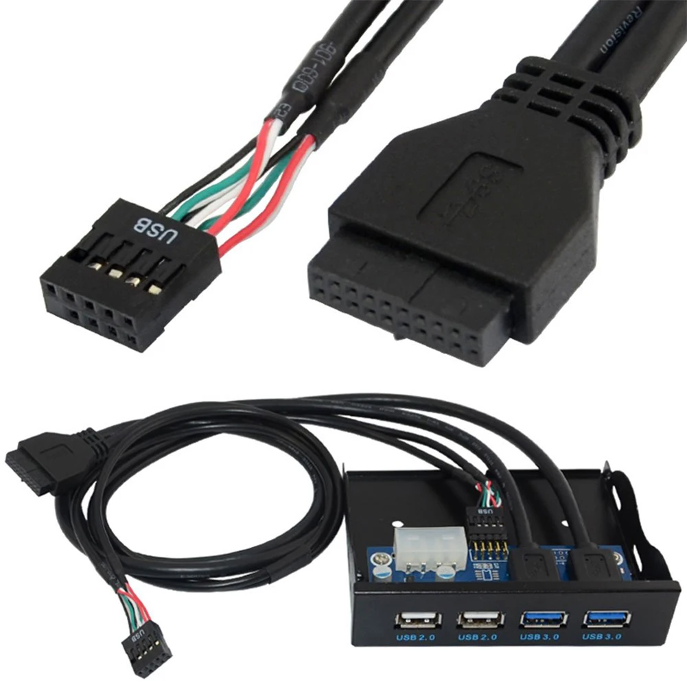 Адаптер для кабеля передней панели dri920pin 2 порта USB 3 0 USB3.0 пластиковый кронштейн ПК
