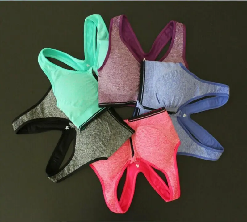 Женский спортивный бюстгальтер жилет короткий топ для бега йоги тренировок