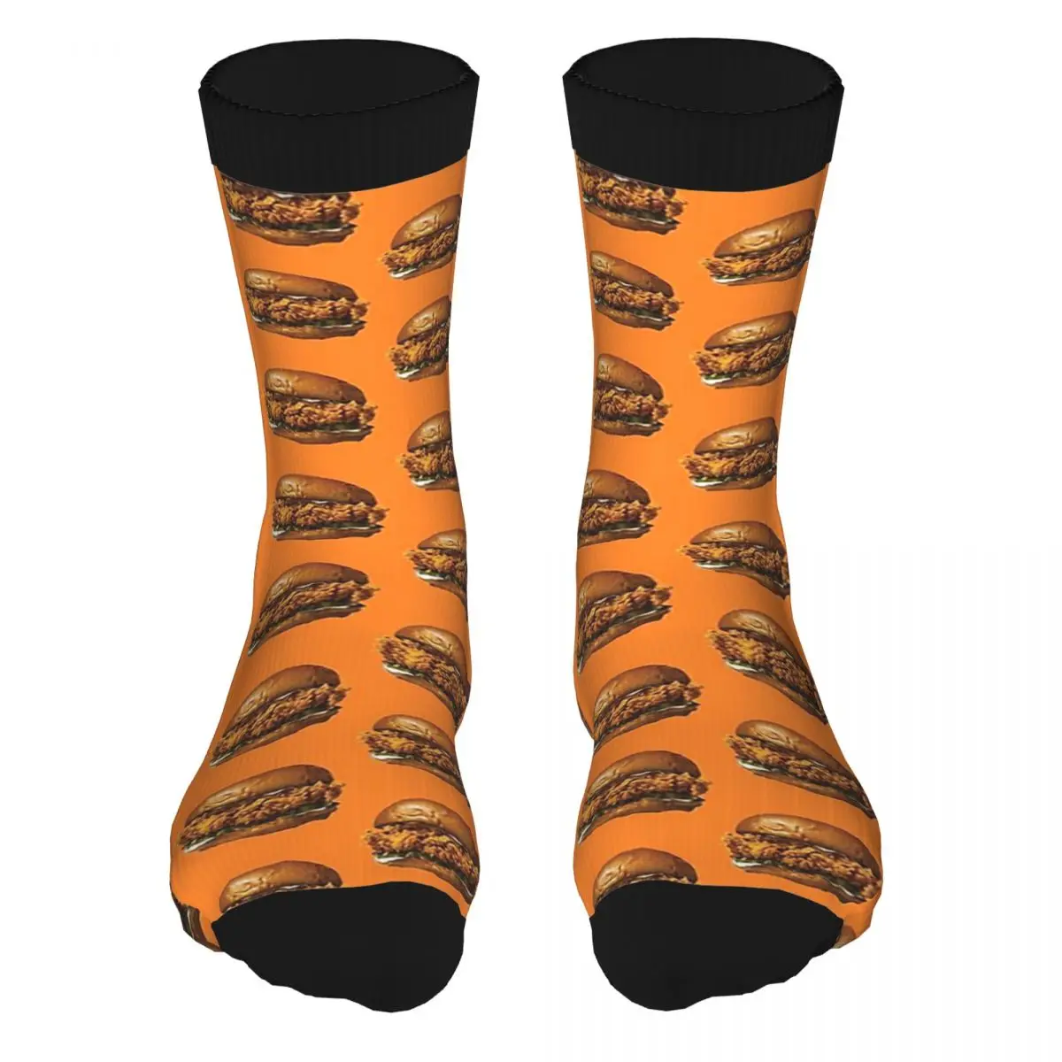 

Men's Popeyes Chicken Sandwich Thick Contrast Color Socks 5% Spandex Tops Awesome Crew Middle Tube Socks Original Men's Socks