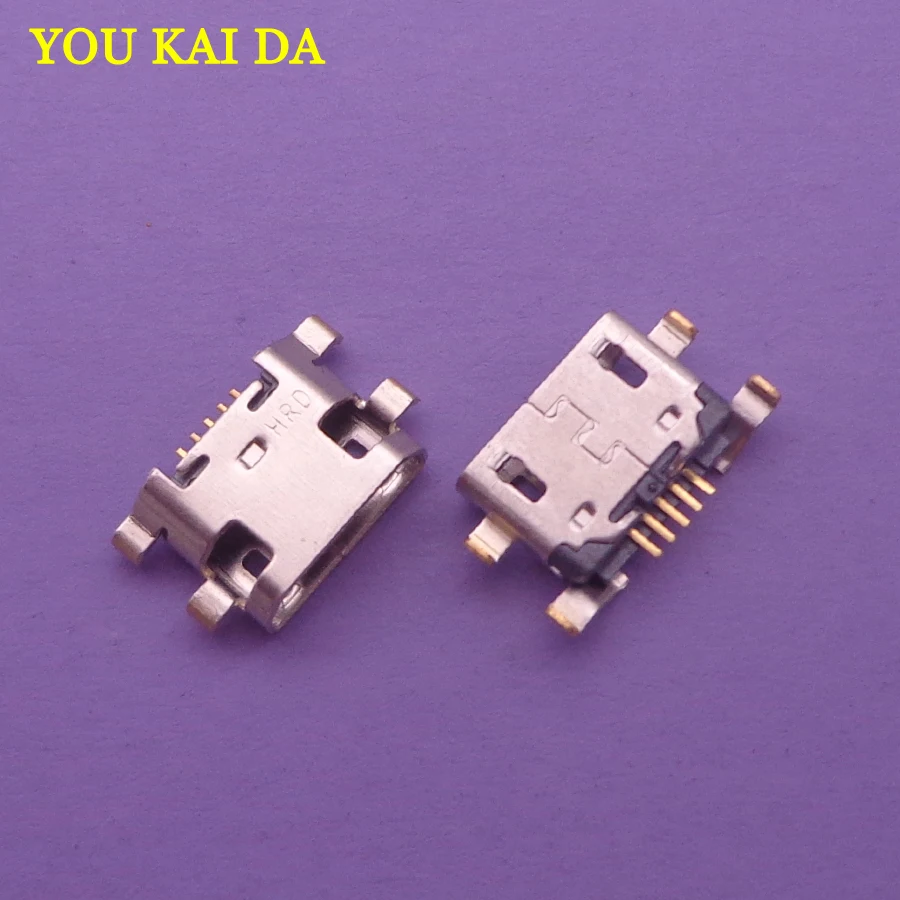 100 шт./лот микро USB разъем для зарядки док станции запасная часть Motorola Moto E6 Plus|lot