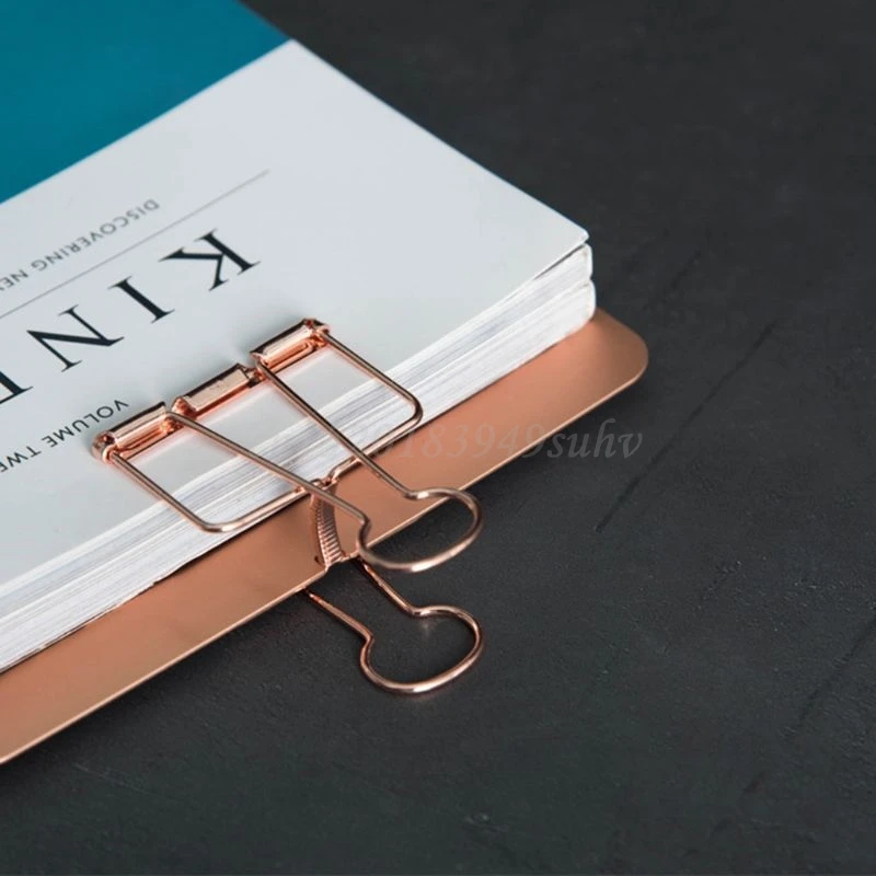 

Metal Clipboard Writing Pad File Folders Document Holder School Stationery Gifts