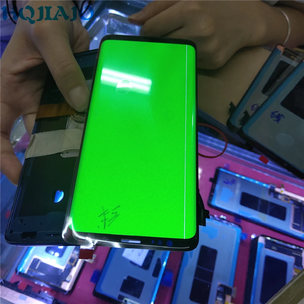 Есть линия на экране для samsung Galaxy S8 G950 G950F сенсорный экран дигитайзер ЖК-дисплей