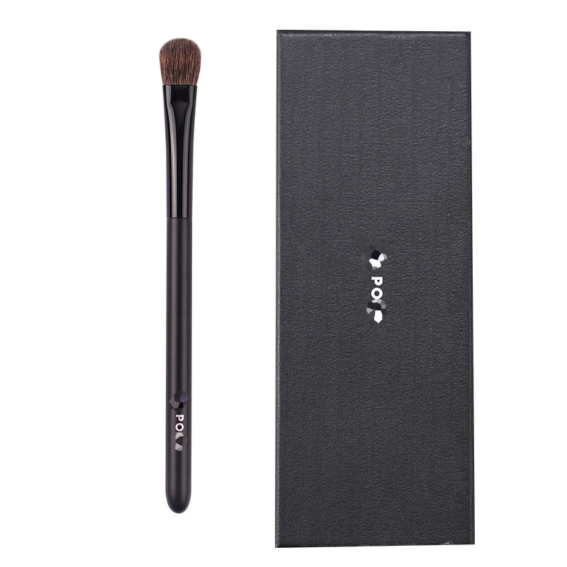 

Кисти для макияжа #14 Pro, базовые кисти для теней для век с беличьей шерстью, деревянная ручка, с коробкой, 1 шт.