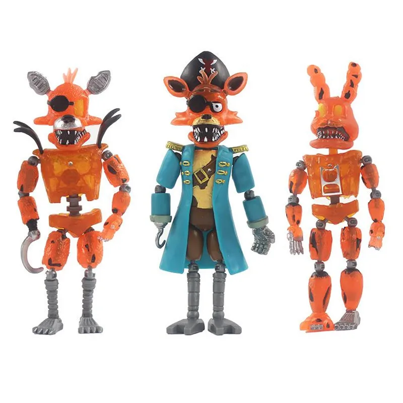 

5 Pcs/Set New Five Night At Freddy Detachable Joint Anime Cute Bonnie Bear Rabbit Freddy Toys Action Figure Model Kids Toy Gifts