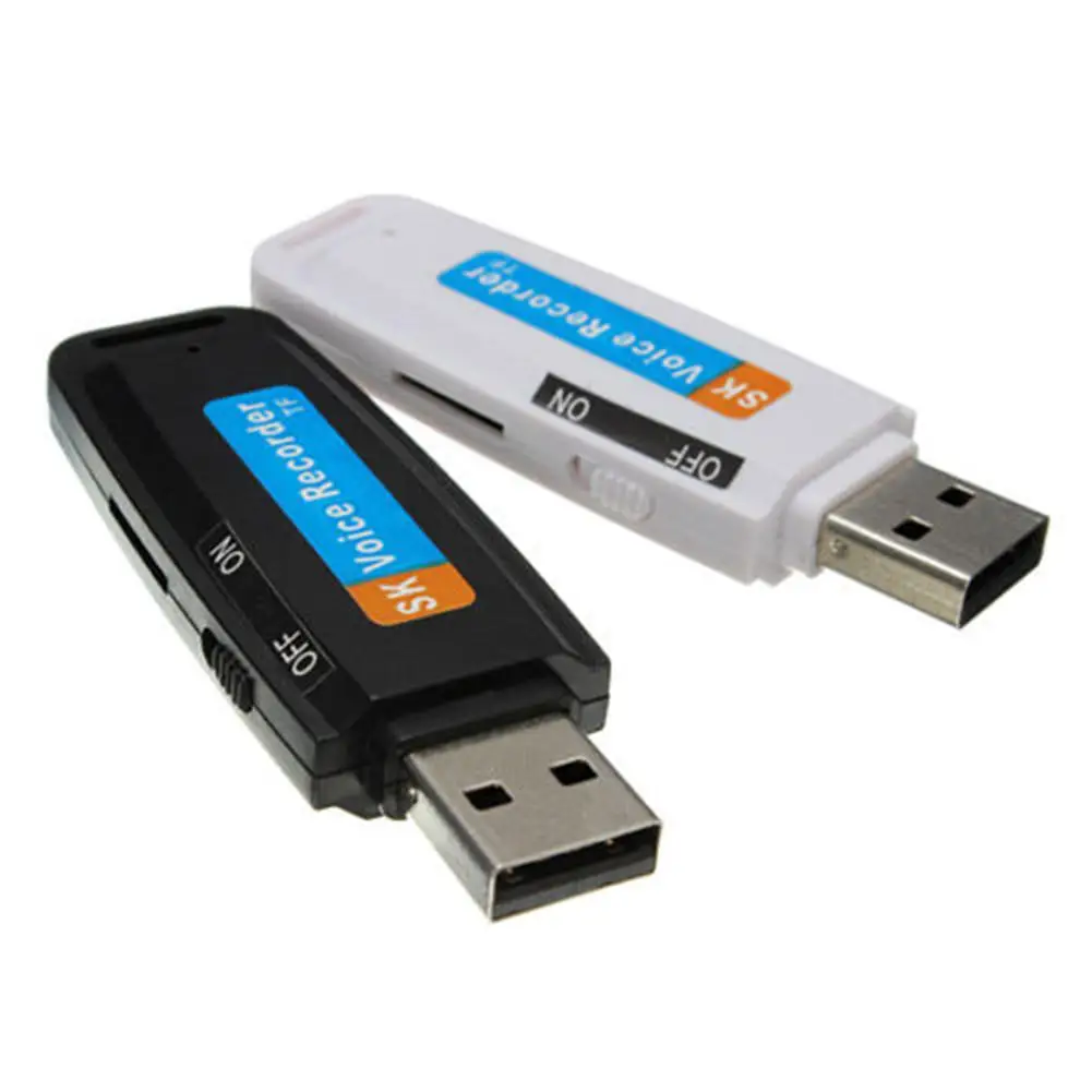 Мини USB Цифровой диктофон U диск зарядное устройство запись звука флэш накопитель