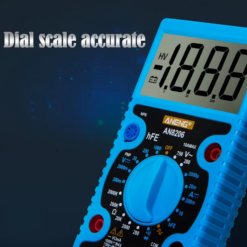 Didihou Digital Multimeter Tester LCD Display Volt Meter Electrician High Precision Big Screen Portable Voltage | Инструменты