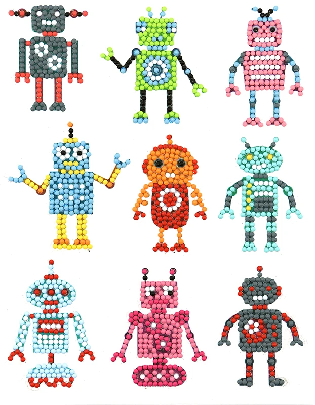 Алмазная живопись Роберта с узором наклейка для рукоделия подарок детей