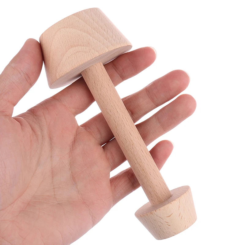 Портативная деревянная тарелка для яиц двухсторонняя выпечки яйца толкатель