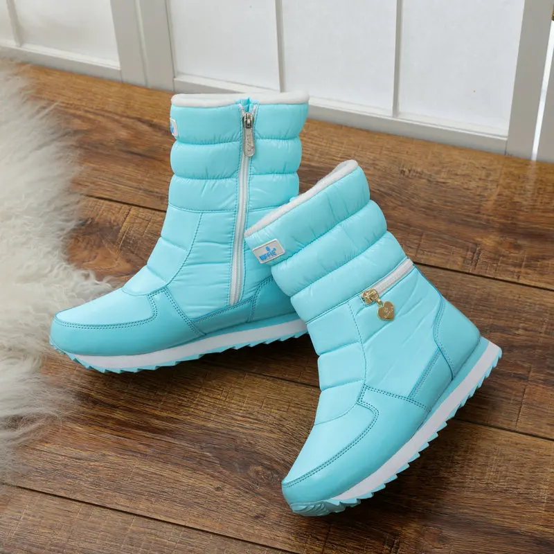 boots popular burgendy for women plus size from 35 to 41 - Цвет: M025blue