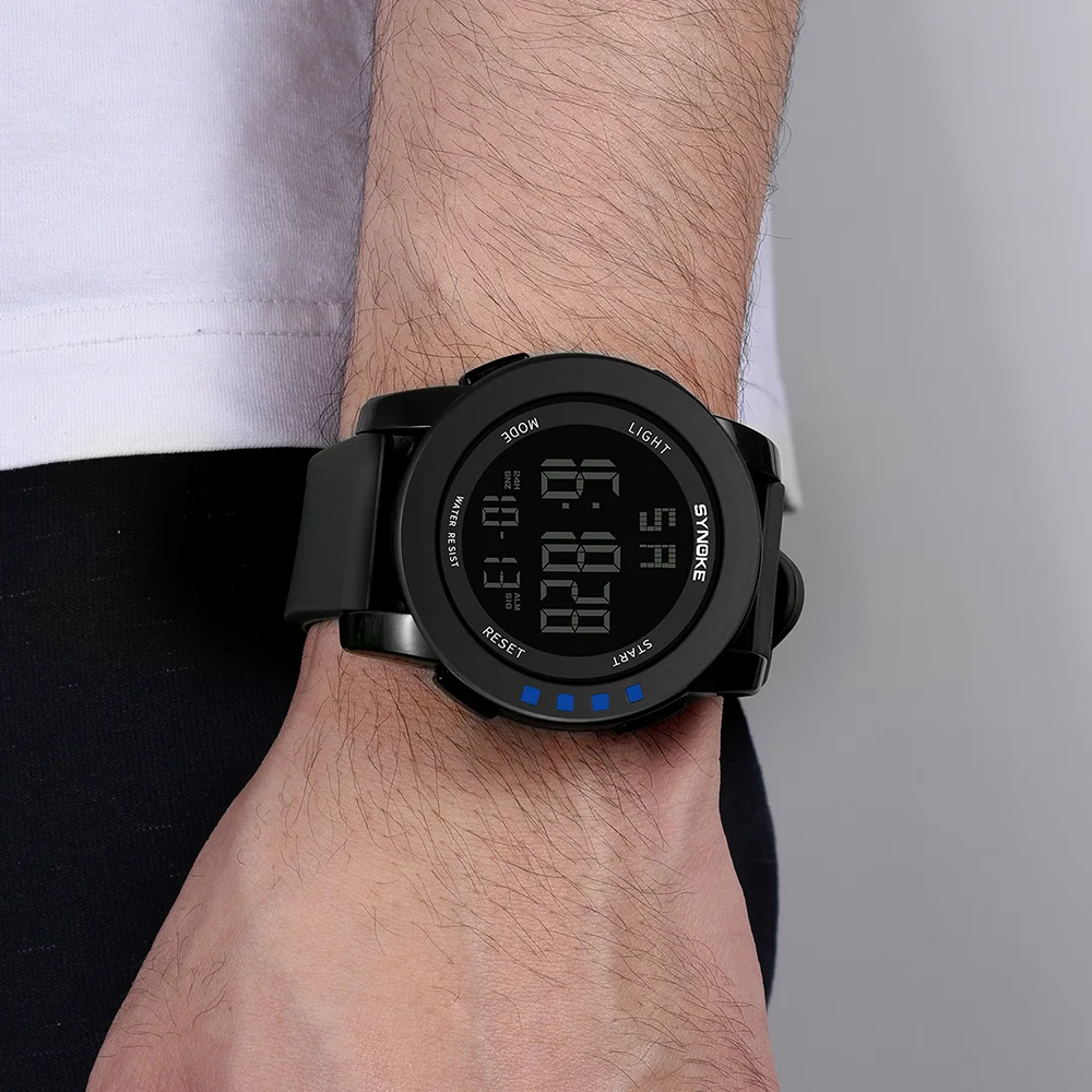 Часы наручные SYNOKE Мужские Цифровые уличные спортивные водонепроницаемые