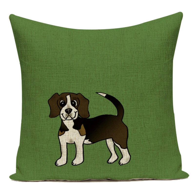Милый Животные тросточка полиэстер декоративные подушки Чехол квадратный Cojines
