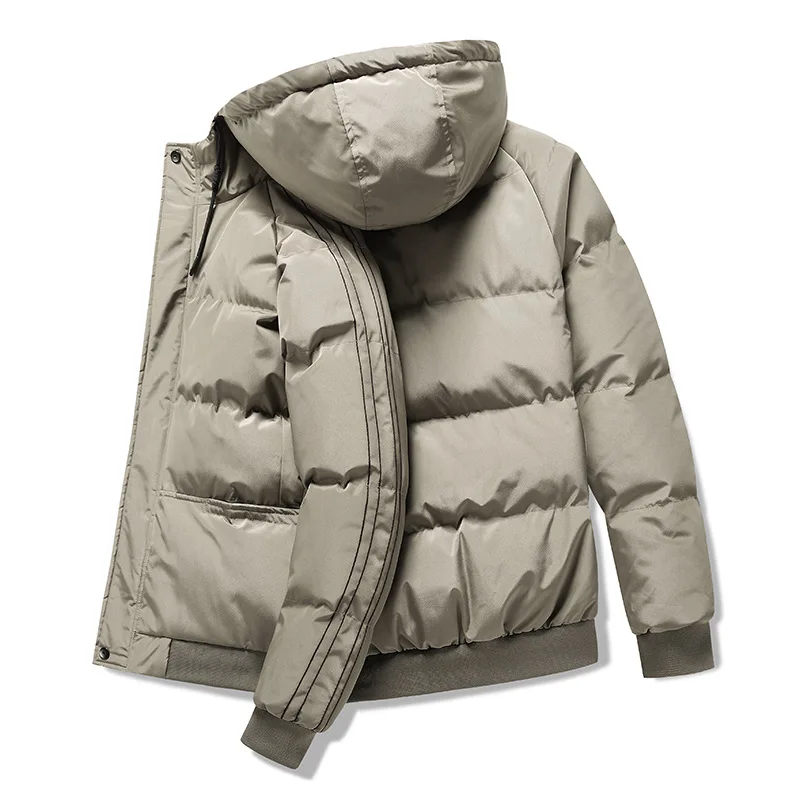 Men's Winter Jacket Brand New Men Cotton Padded Thick Warm Parkas Casual Outwear Windbreaker Thermal Hooded Coats Mens Clothing