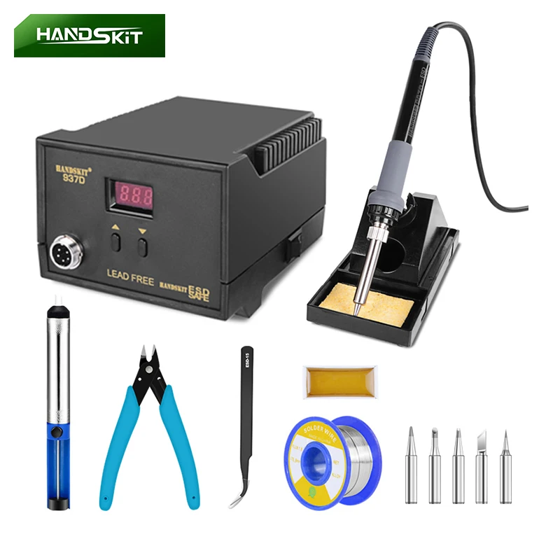 65W паяльная станция 220 В с паяльник для подключения к подставка паяльника 5 жал