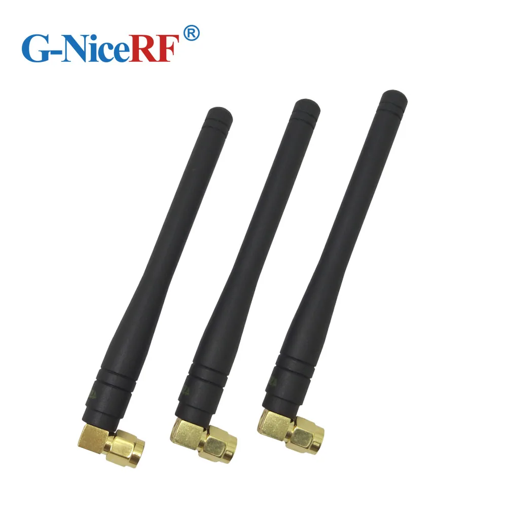 2PCS/Lot SW433-WT100 10CM Length 3.0dBi Gain 433MHz Elbow Rod Antenna For 433MHz Wireless Module