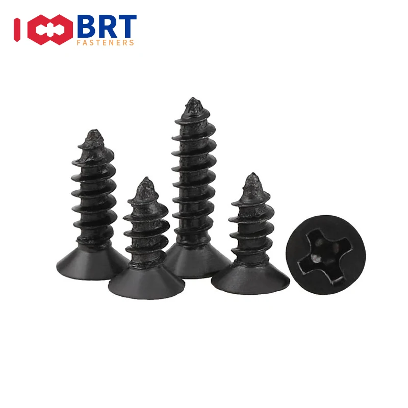 100 шт. M1 M1.2 M2 M2.6 M3 черная стальная Мини Micro Small Phillips плоская потайная головка