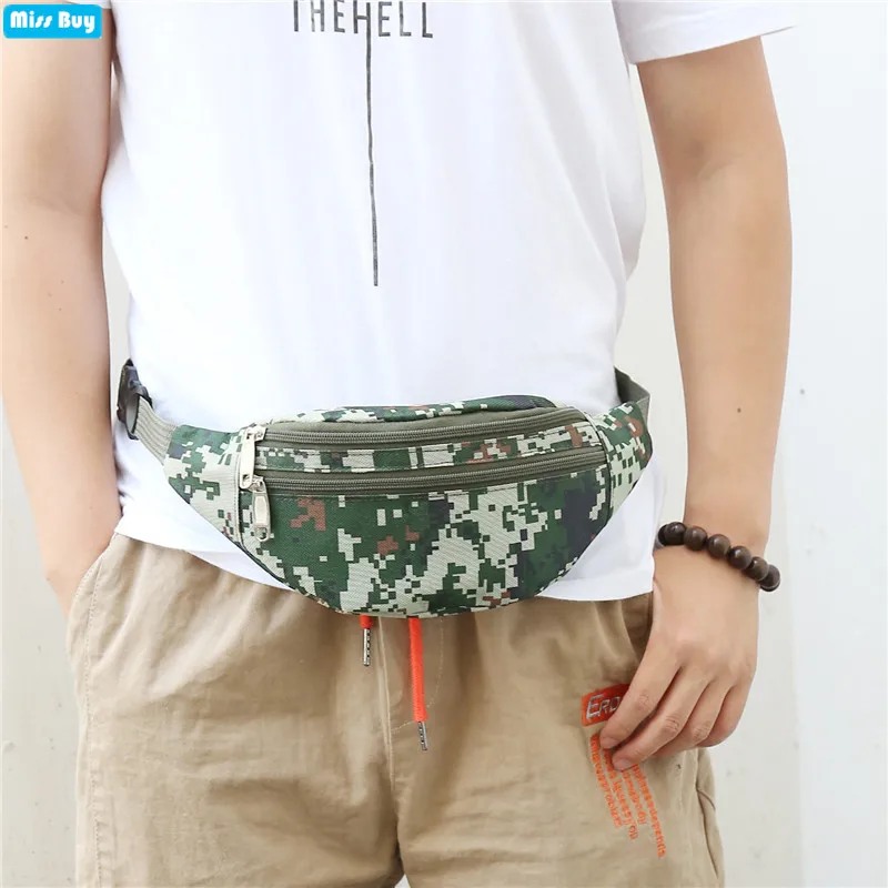 

Nylon Women Men Belt Bag Camouflage Waist Bags Travel Bum Phone Bag Purse Sport Waterproof Crossbody Chest Bag Fanny Pack Wallet