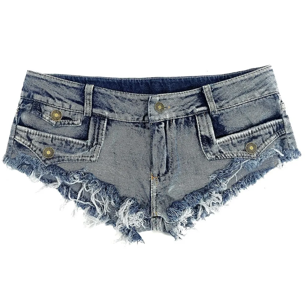 

858 New Sexy Women's Jeans Shorts Hot Pants Low Waist Hole Nightclub Wear Jean Women Summer