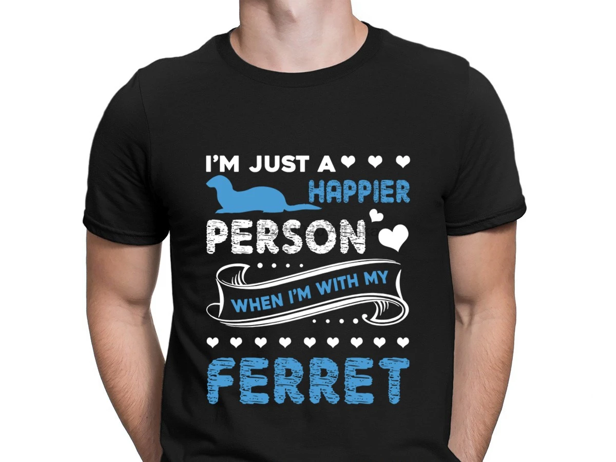 Футболка Ferret с причудливым трикотажным рисунком летняя забавная футболка