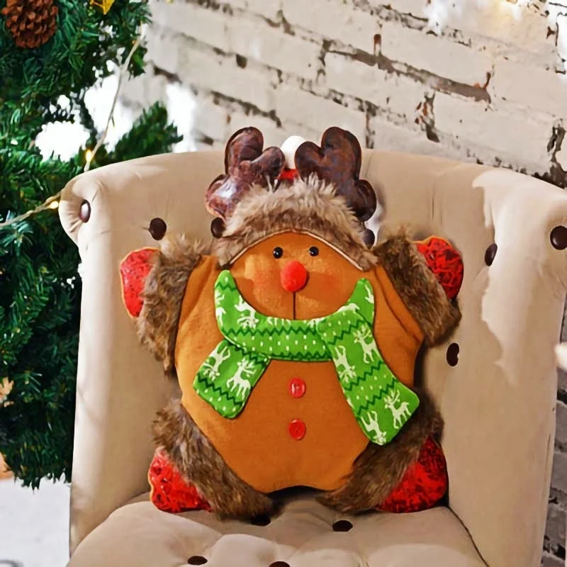 

2022 New Product Promotion Santa Snowman Pillow Pillow Elk Doll Sofa Cushion Soft and Comfortable Fabrics HomeDecorationProducts