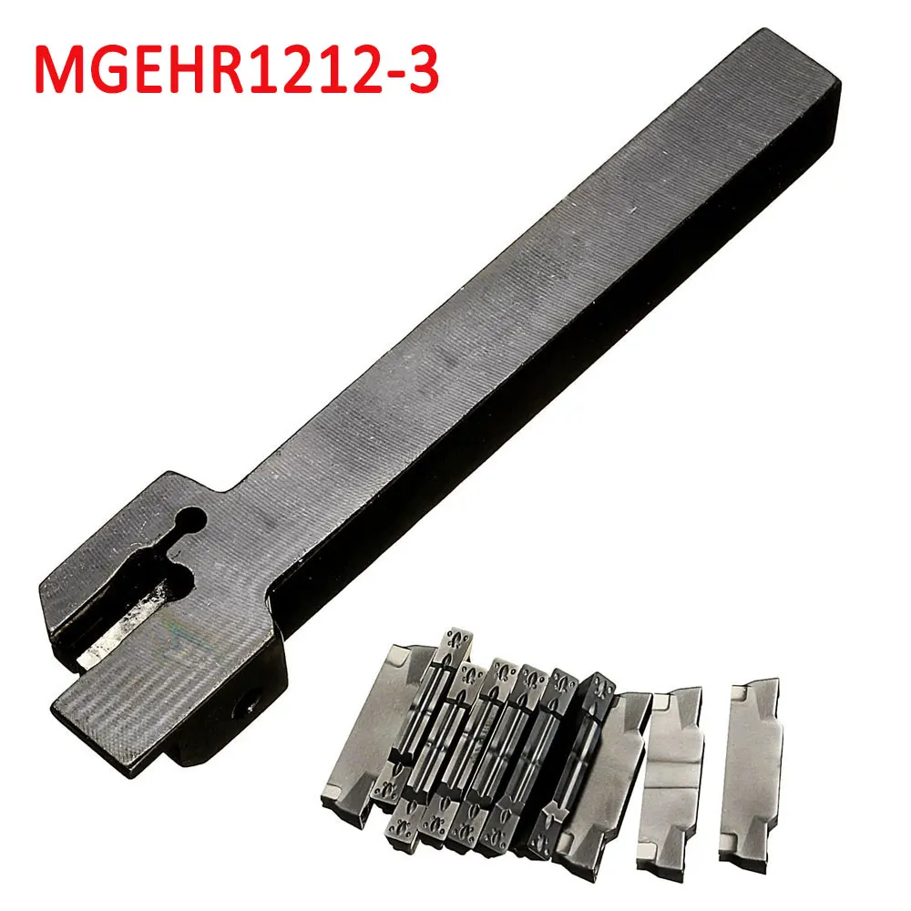 

MGEHR1212-3 Lathe Cut-Off Grooving Parting Tool Holder And 10pcs MGMN300 Insert