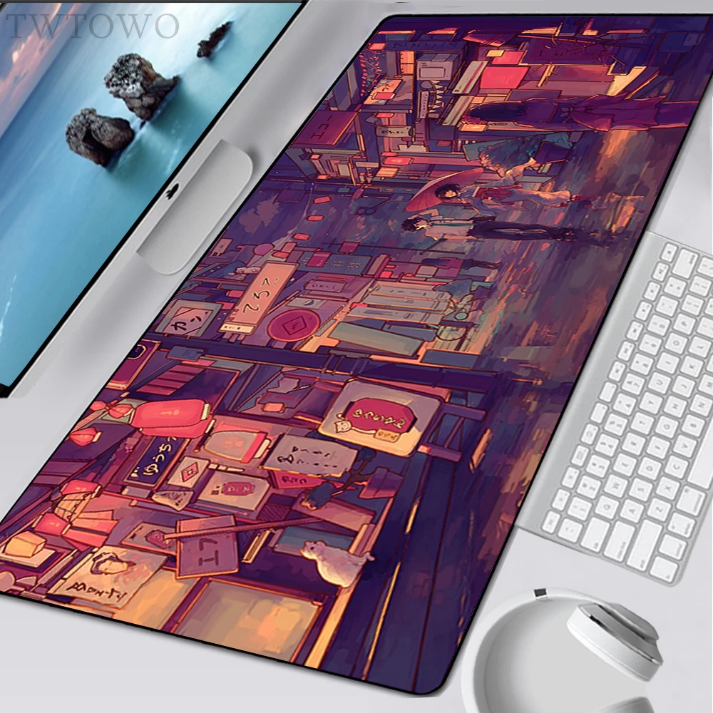 

Mousepad XXL New Computer Large MousePads Mouse Mat Desk Mats Anime Your Name Soft Laptop Natural Rubber Office Gamer Mice Pad