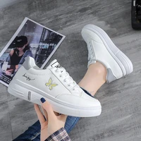 womens shoes thick soled spring and summer new white board shoes leisure womens sports shoes running shoes flat shoes women 2