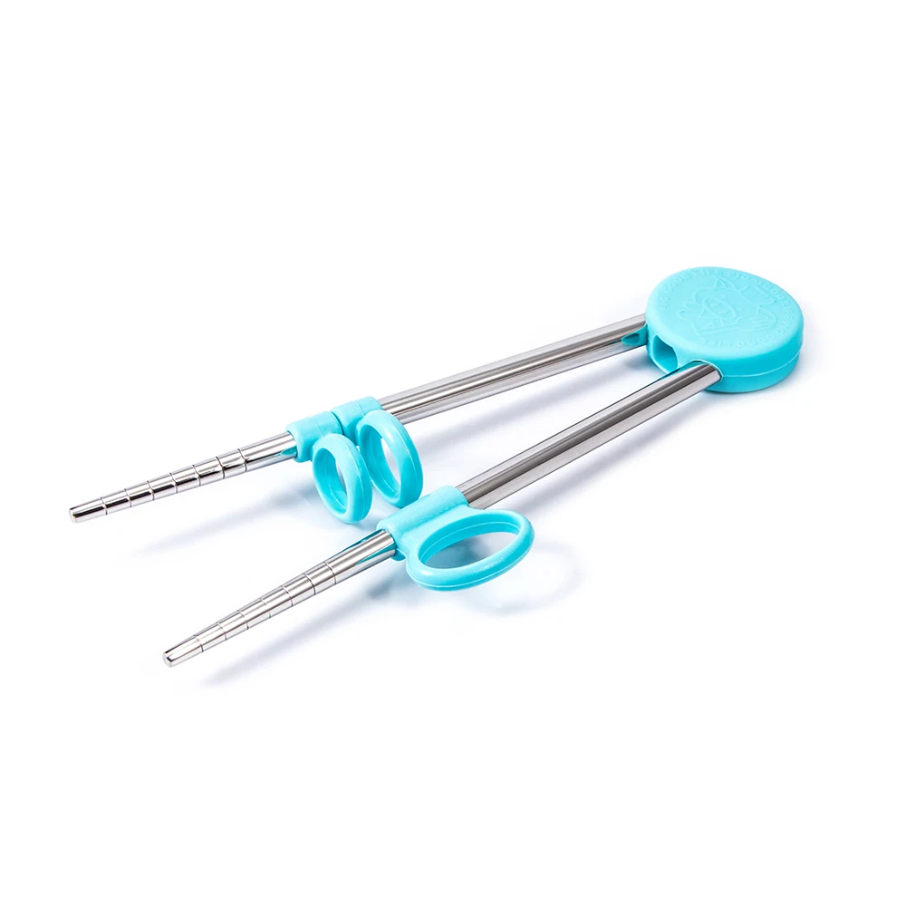 Учебные палочки из нержавеющей стали для детей милые многоразовые столовые