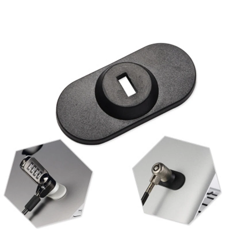 

Laptop Tablet Anti-Theft Round Lock Key Hole Compatible for IPad Macbook Notebook Security Lock Base Parts Black Color Durable