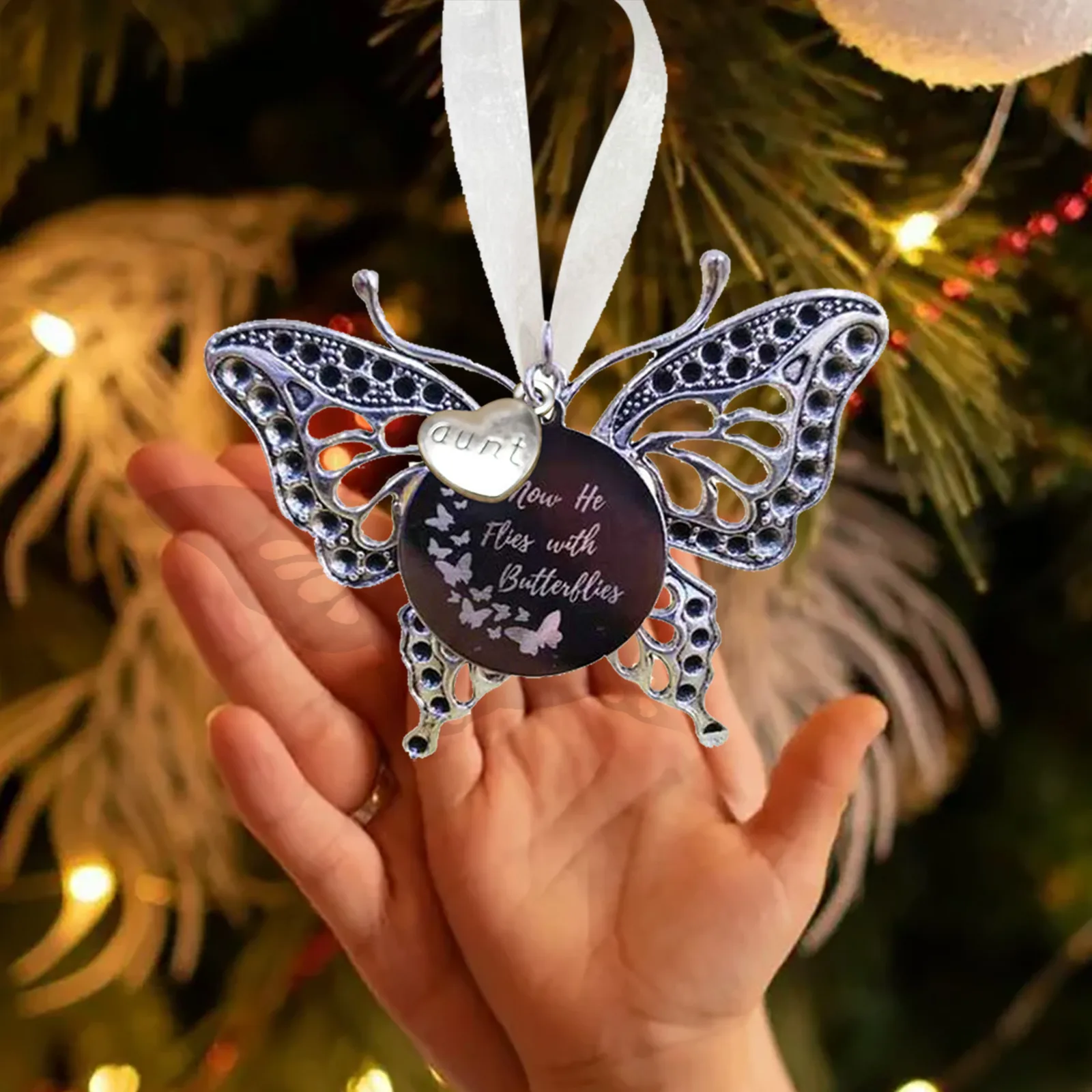 Подвесные Украшения для новогодней елки Xmass украшения с бабочками | Дом и сад