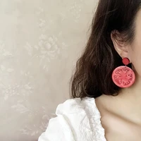 new cute acrylic tomato kiwifruit fruit drop earring for women girls vacation beach party long dangle earrings fashion jewelry