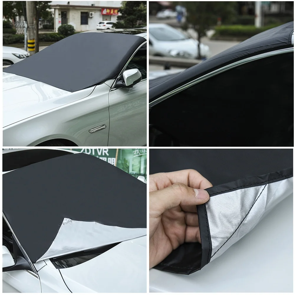 

Magnetic Edges Car Snow Cover, Frost Guard Protector, Car Sun Shade Cover, Waterproof Windshield Protector Car/Truck/SUV