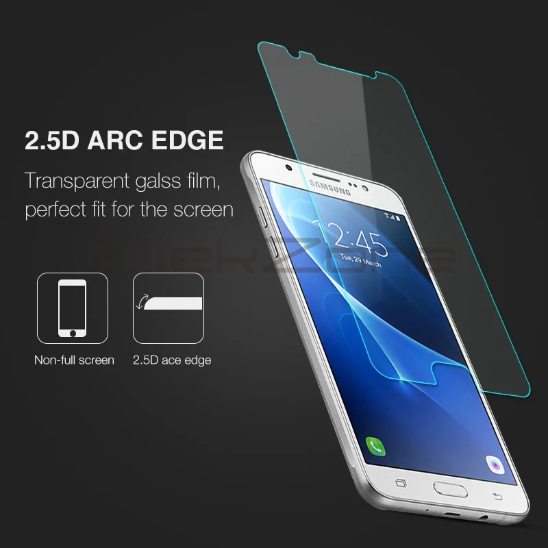 Защитная пленка для экрана samsung Galaxy J7 2016 3 шт закаленное стекло HD 2.5D стеклянная |