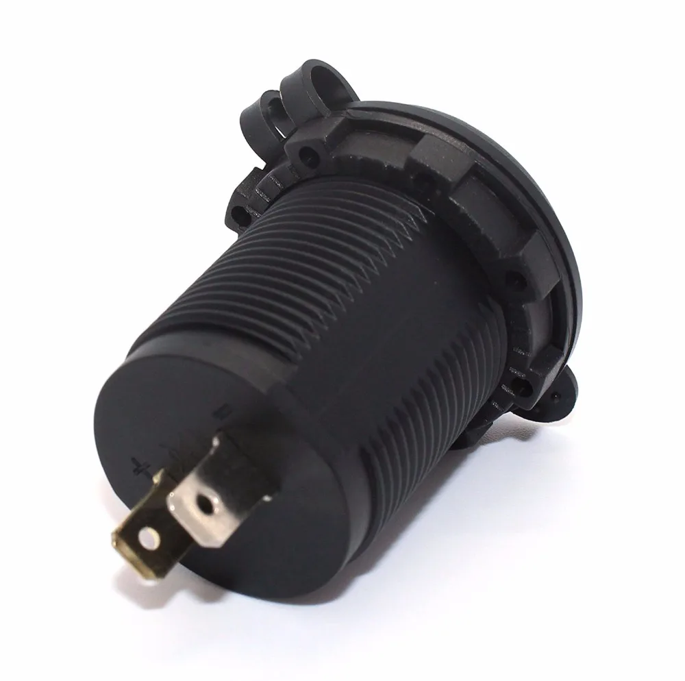 DIY 12V 24V двойной USB Автомобильное зарядное устройство розетка питания 1A & 2.1A для Ipad