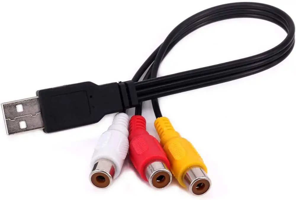 USB к 3RCA кабель A 2 0 папа 3 RCA Женский Видео Аудио захвата карты AV композитный