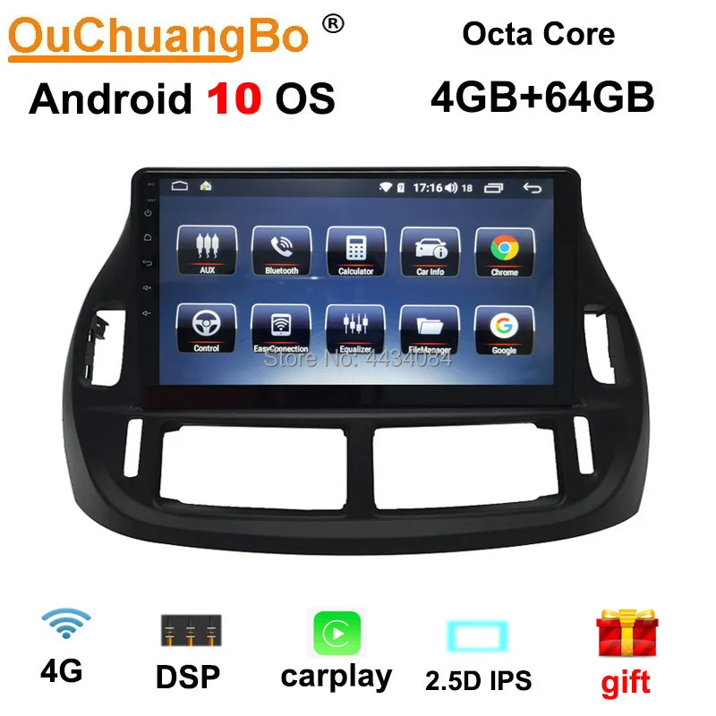 

Ouchuangbo Автомобильный gps рекуператор головных устройств для Estima 2003-2005 Поддержка 8 ядер сплит-экран carplay 4 + 64 android 10 OS
