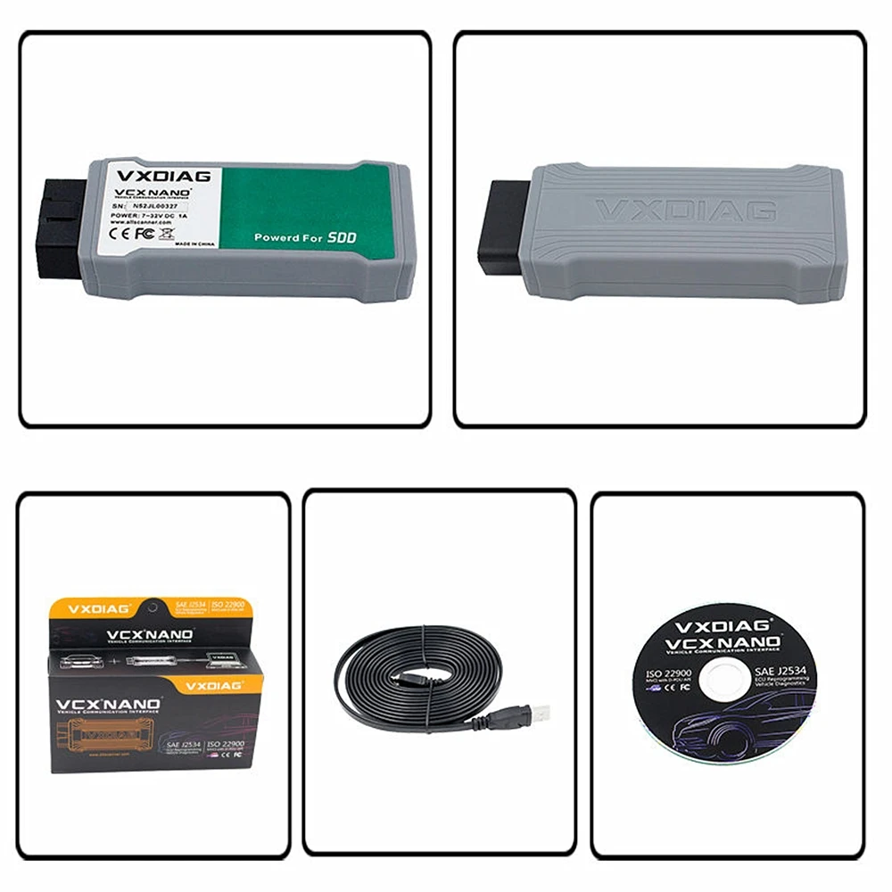 VXDIAG VCX NANO для JLR WiFi/USB диагностический инструмент онлайн Программирование SDD