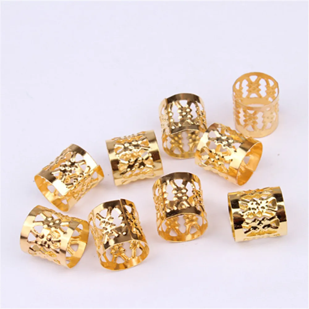 20 шт., украшения для волос, украшения для волос, подвески, дреды, бусины, манжеты, кольца, сделай сам, металлические кольца для волос, бисеропл...