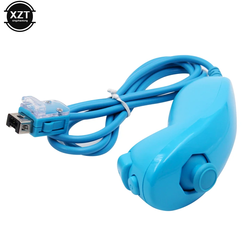 

For Nintend Wii Game Controller Joystick Left Hand Curved Game Handle Controller Nunchuk For Nintendo Wii Gamepad Nunchuck game