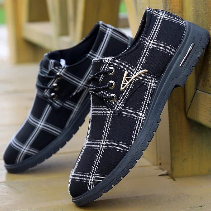 

Spring Autumn Business Men's Shoes Non-Slip 2021 New Canvas Casual Shoes Light Casual Work Shoes Breathable Linen Dress Shoes