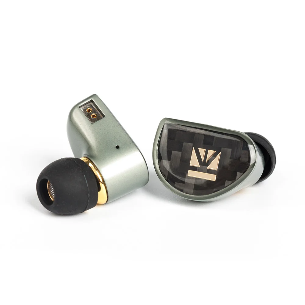 KBEAR Diamond Single Diamond-like carbon (DLC) coated PET HiFi In ear Earphone IEMs Dynamic Driver Rrapped with Detached 2pin |