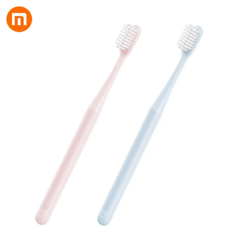 Зубная щетка Xiaomi Mijia ручная ультратонкая Мягкая зубная розового и синего цвета
