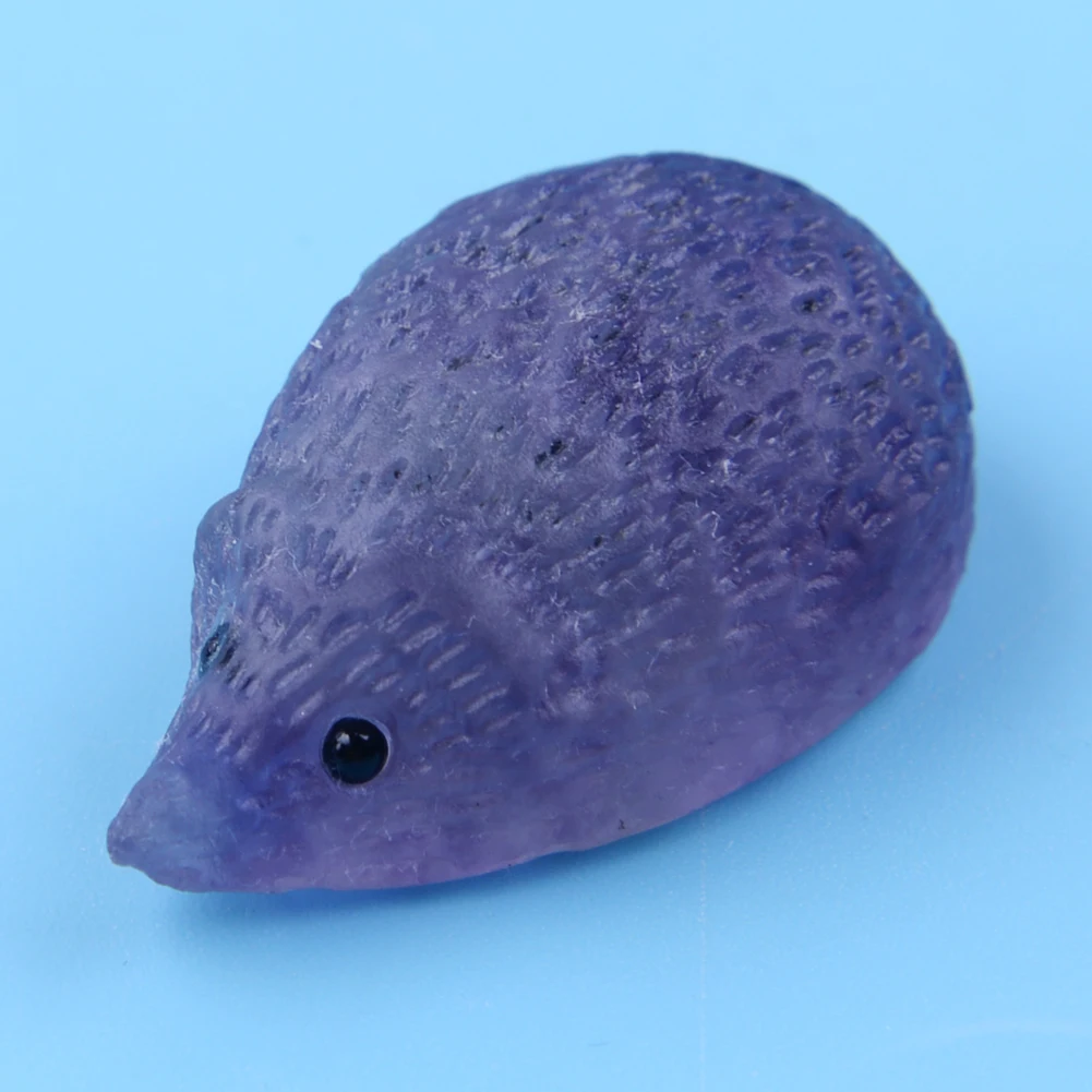 

Случайный Природный кварцевый кристалл череп резной Радужный красочный флюорит Ежик камень лечебное ремесло