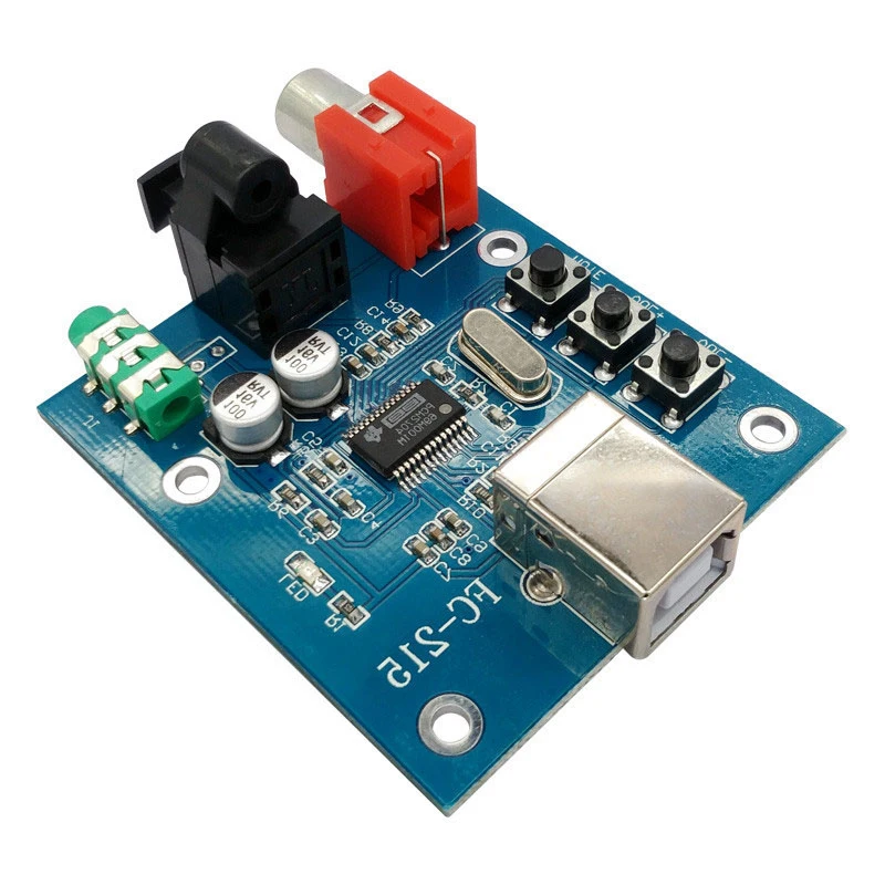 Pcm2704 o Dac Usb To S/Pdif звуковая карта Hifi декодер плата 3 5 мм аналоговый коаксиальный