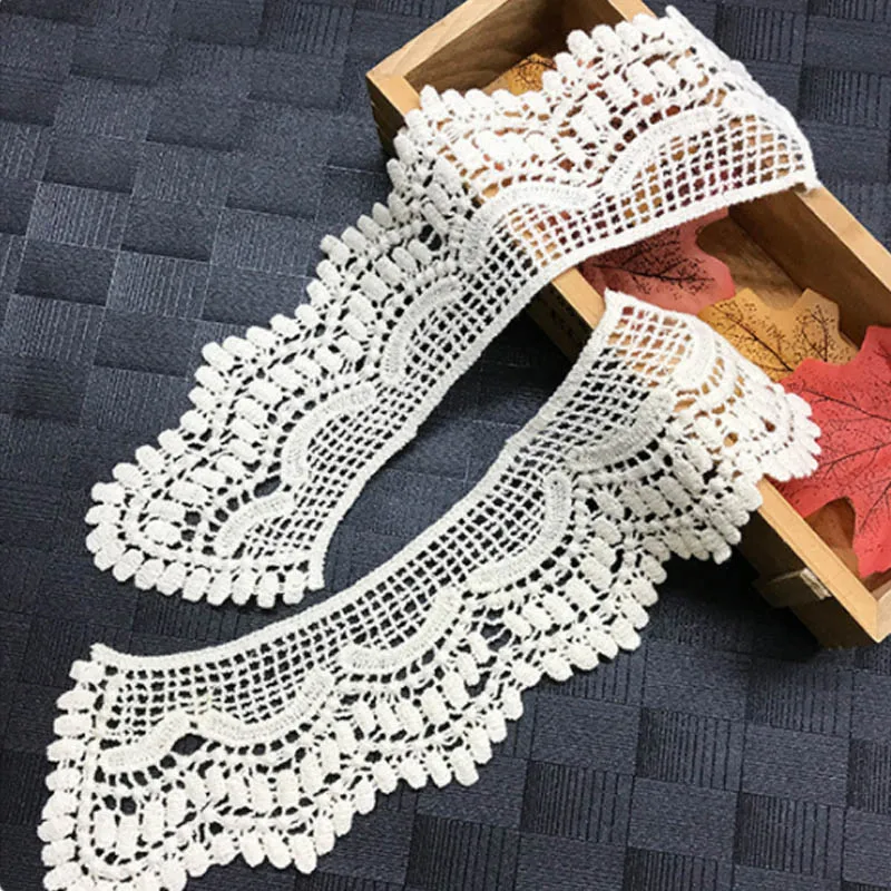 1 шт. женская одежда пара Цветочная вышивка DIY ручной работы полые воротник кружева дизайн орнамент ложный воротник