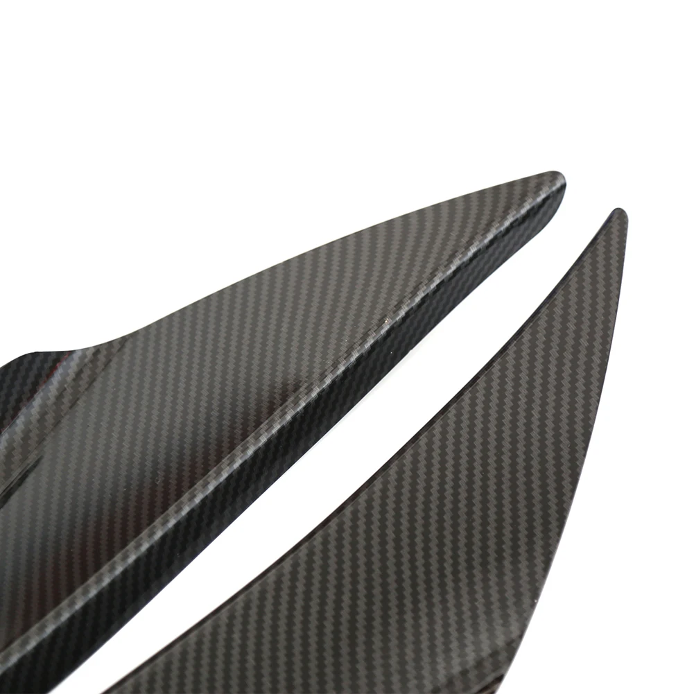 

4Pcs Carbon Fiber Car Bumper Fin Canard Splitter Diffuser Valence Spoiler Lip Universal Car Accessories Wholesale Quick delivery